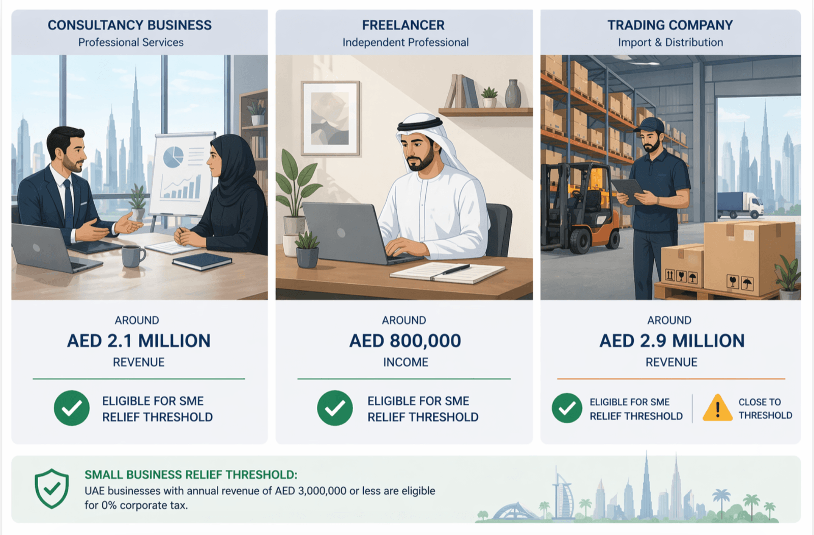 Illustration for UAE Small Business Relief: Eligibility and AED 3m Test